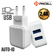 Carregador de Tomada 2 USB 2.4A Auto-ID Fast Charge Power 732 PMCELL HC-22